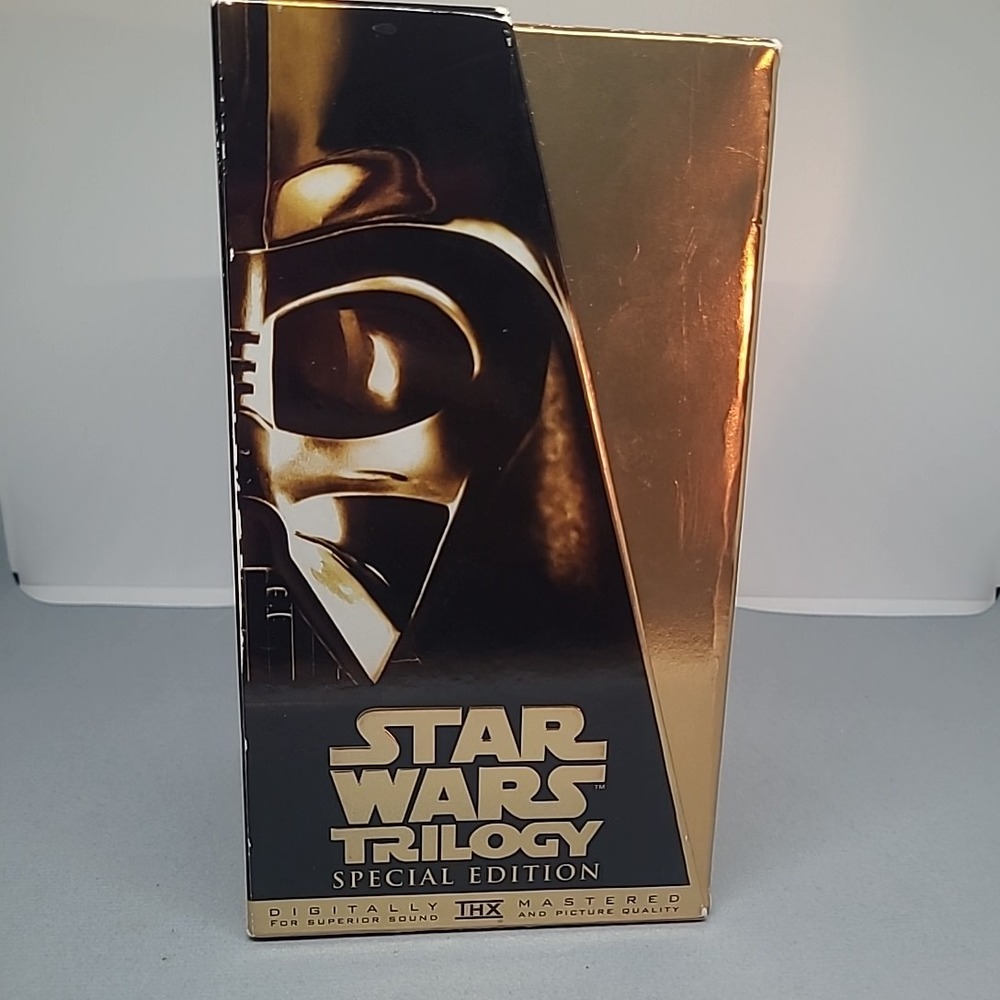 Vintage Star Wars Trilogy Special Edition VHS Gold Box Set 1997 THX Mastered